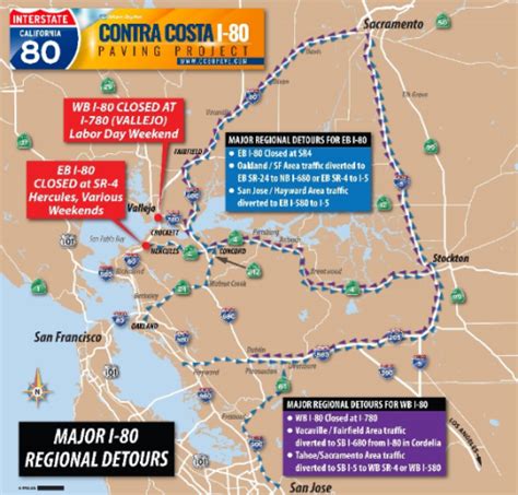 Series of major weekend closures on I-80 starts Friday night